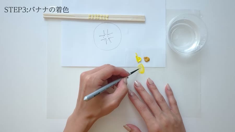 パーマネントイエローとイエローオーカーを混ぜる